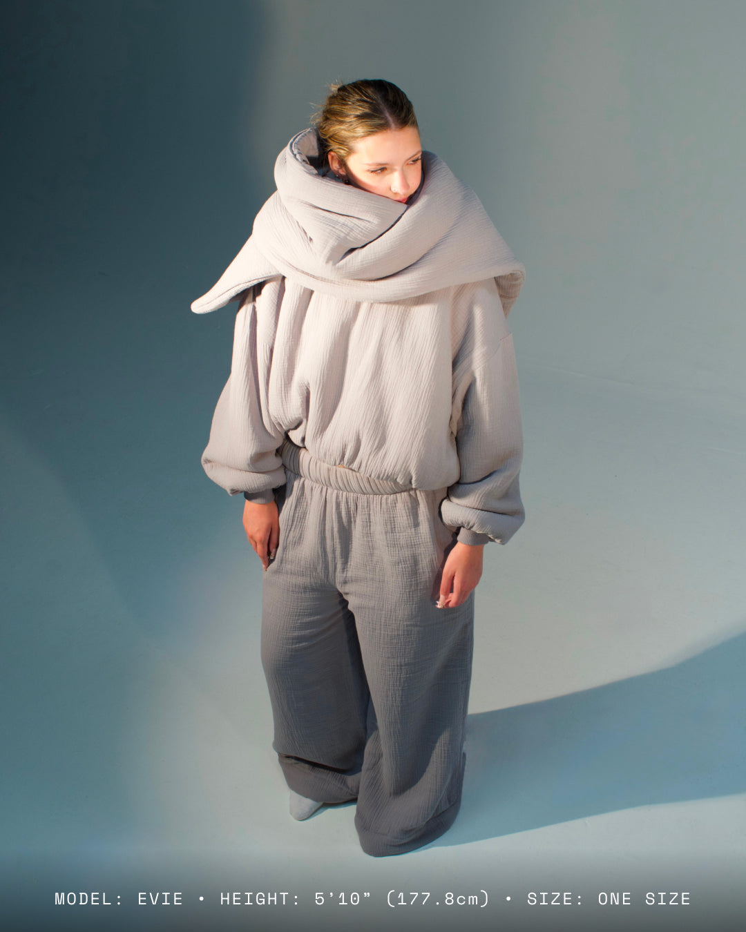 Homebody Blanket Scarf - Gray