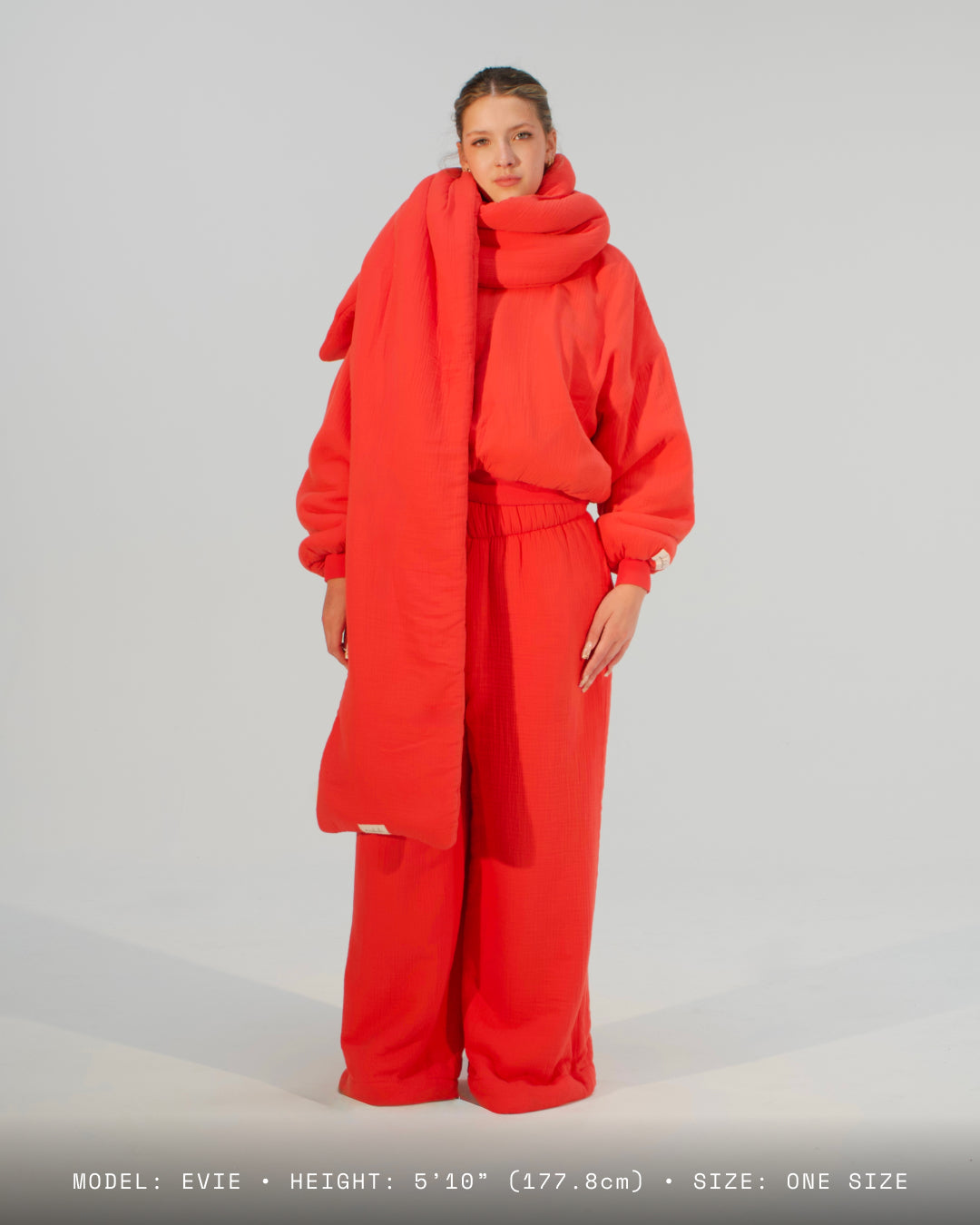 Homebody Blanket Scarf - Orange