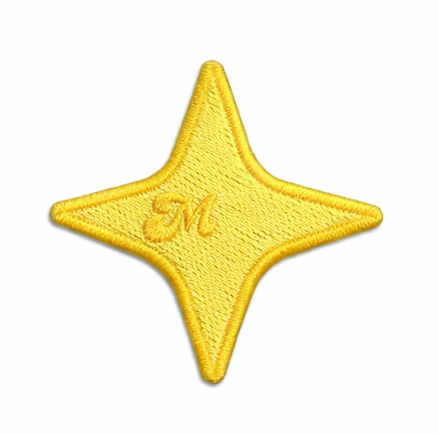 Yellow Star - Iron-On Patch