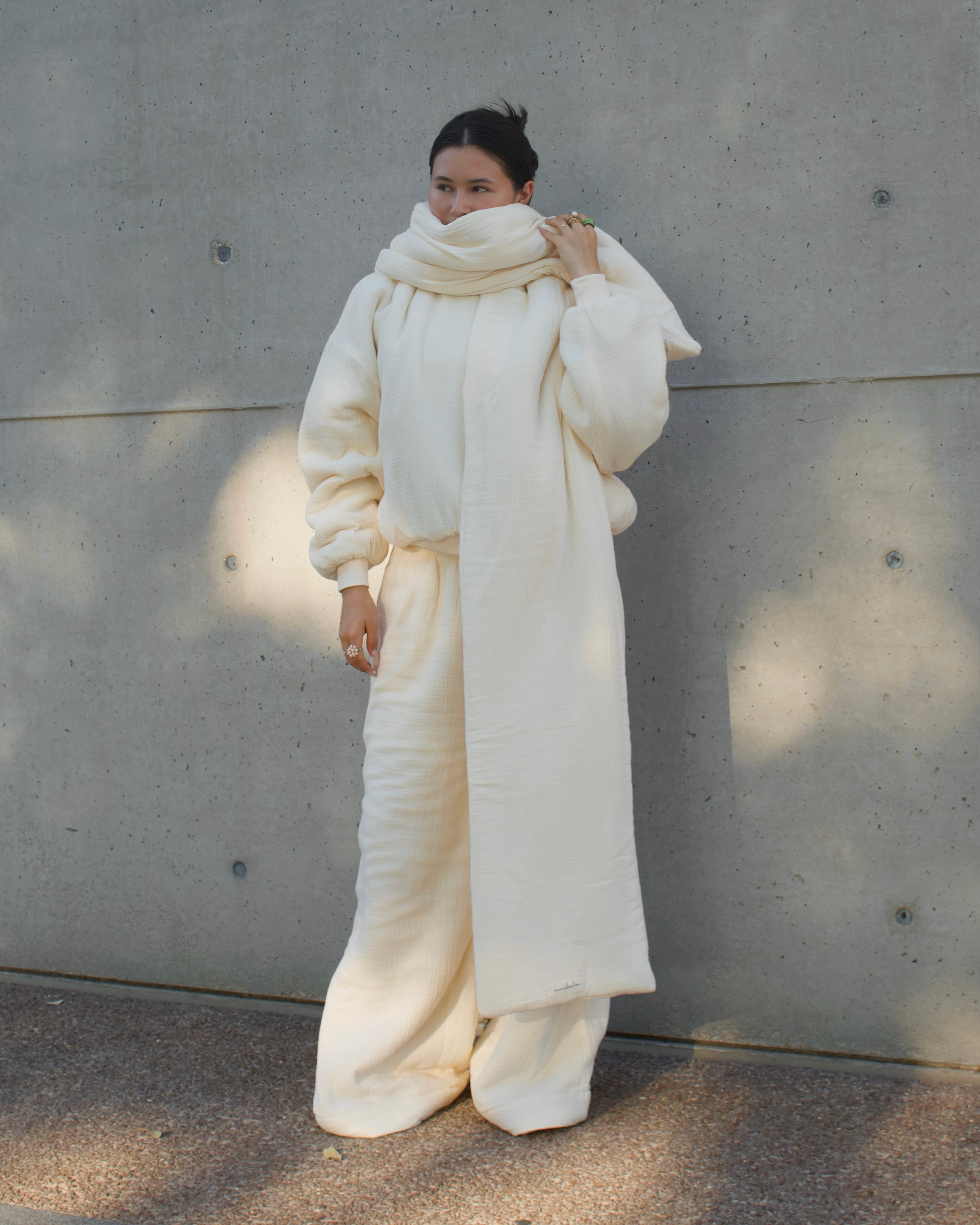 Homebody Blanket Scarf - Beige