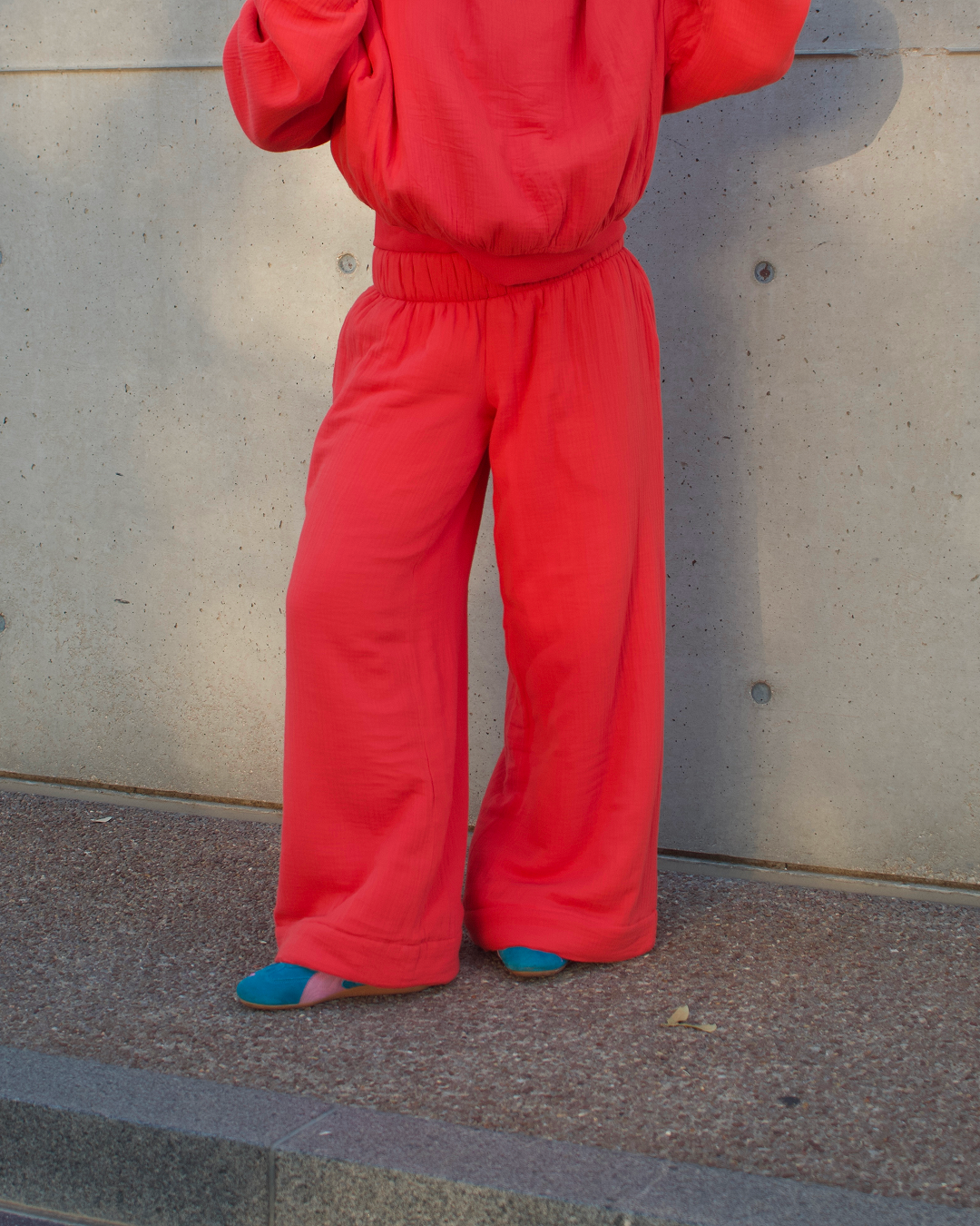 Homebody Blanket Pants - Low Rise - Orange