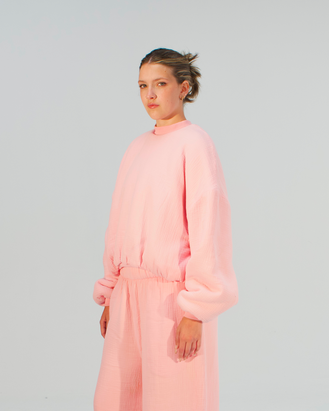 Homebody Blanket Crewneck - Pink