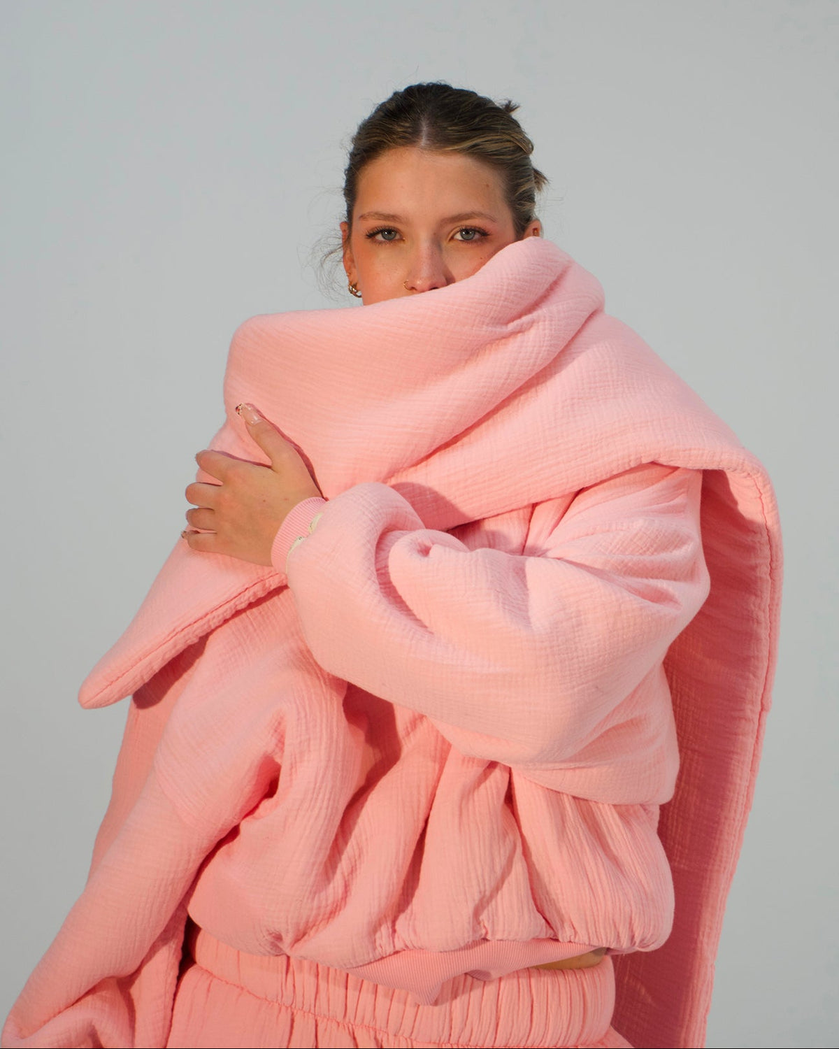 Homebody Blanket Scarf - Pink