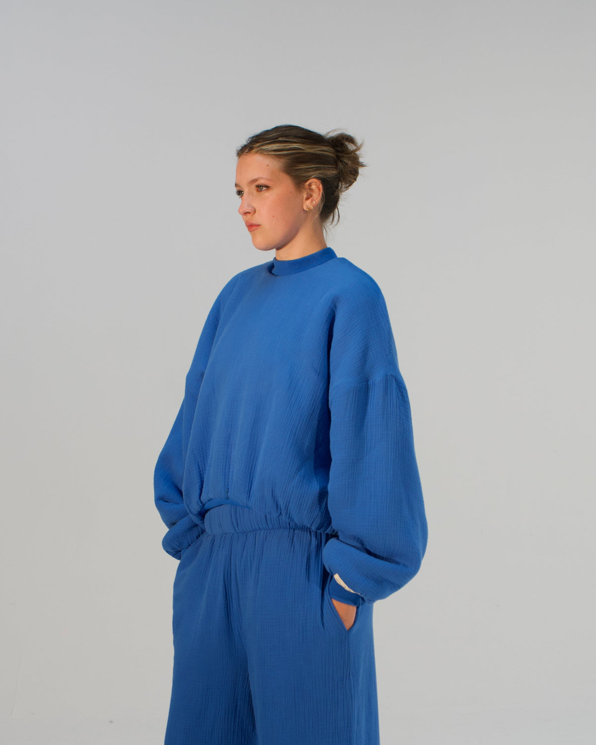Homebody Blanket Crewneck - Blue