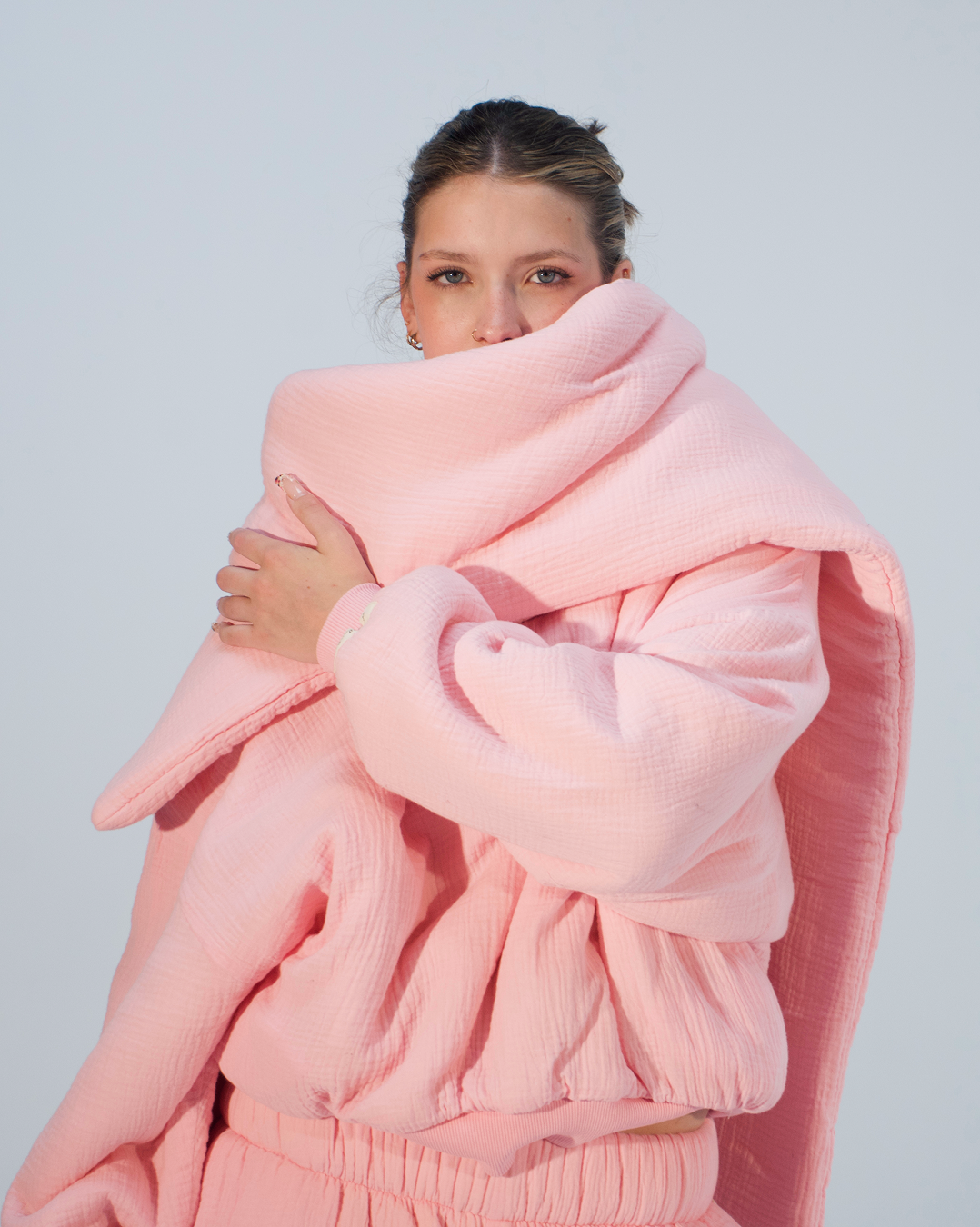 Homebody Blanket Scarf - Pink
