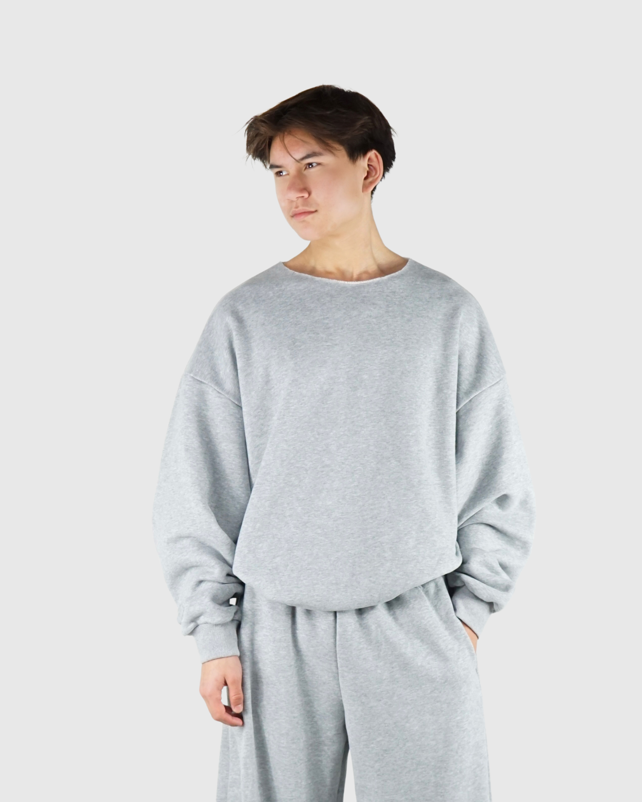 Cozy Cowboy Crewneck Sweatshirt - Gray