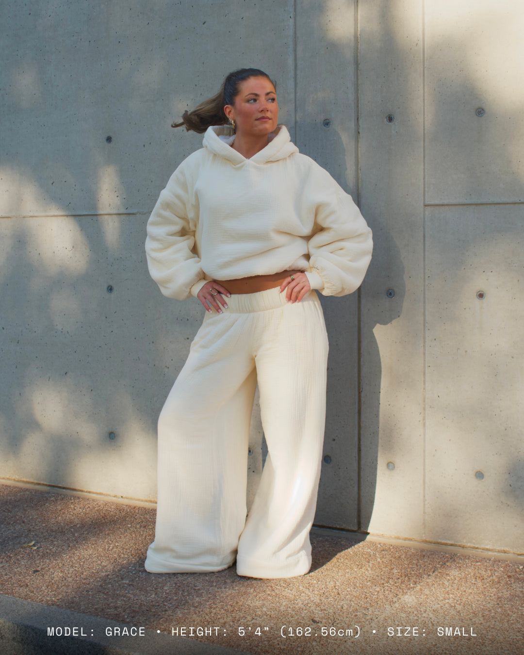 Homebody Blanket Pants - Low Rise - Beige