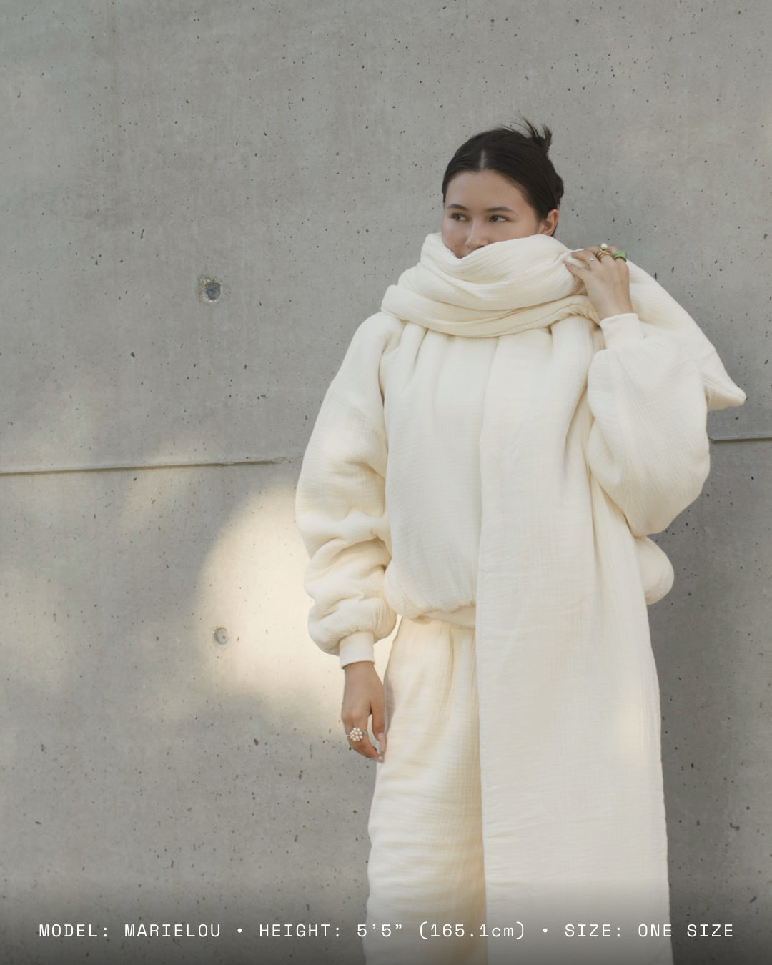 Homebody Blanket Scarf - Beige
