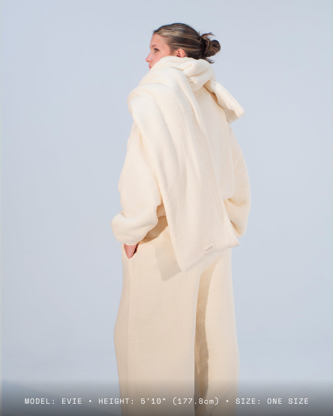 Homebody Blanket Scarf - Beige