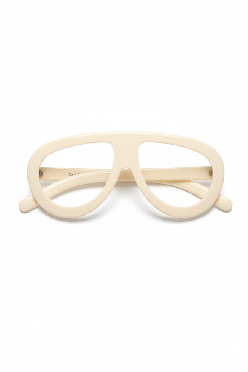 Gnarly Aviator Blue Light Glasses - White